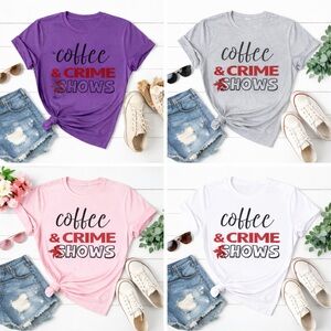 Crime Show Themed Graphic T-Shirts